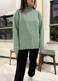 Women Work Business Casual Sweats Knitted Loose Turtleneck Sweater