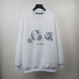 Palm Angels Sweatshirts Embroidery Velvet Round Neck Long Sleeve Sweater Men 'S And Women 'S Jacket