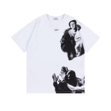 Off White T Shirts OW Madonna Oil Pattern Crew Neck Short Sleeves