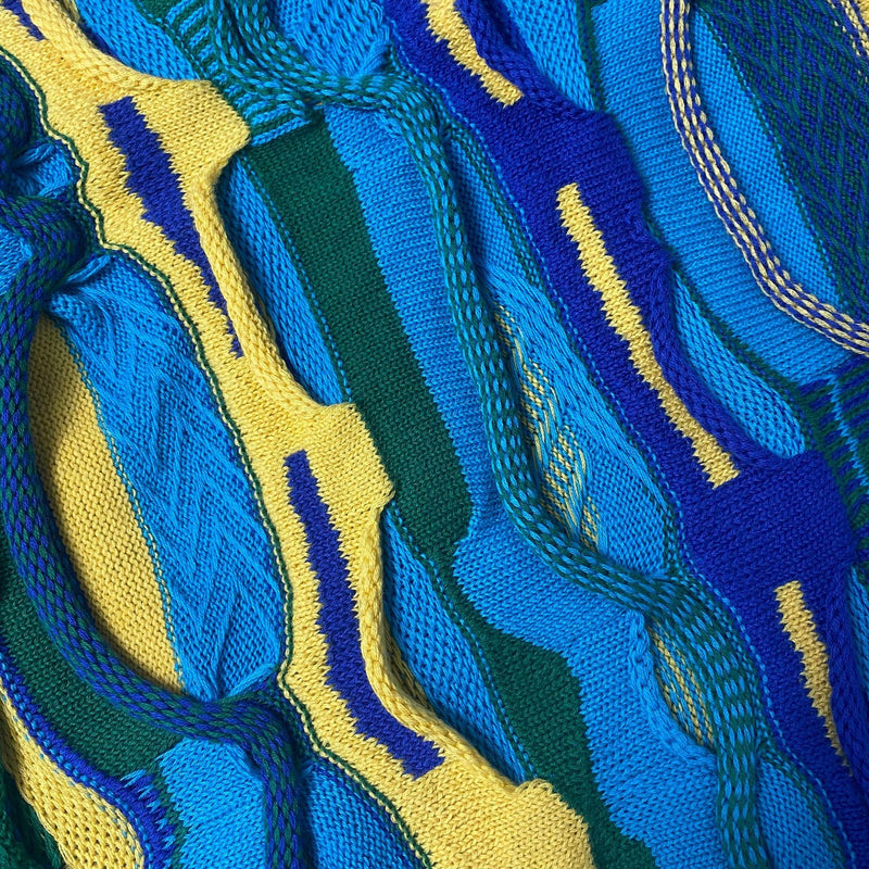 Kapital Sweater Pingtian Hehong Style Japanese Loose Pop Contrast Color Knitted Retro Crew Neck Sweater