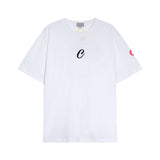 C.e t shirts creative stereoembroider round neck pullover short sleeve for men and women