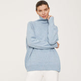 Women Work Business Casual Sweats Loose Turtleneck Sweater