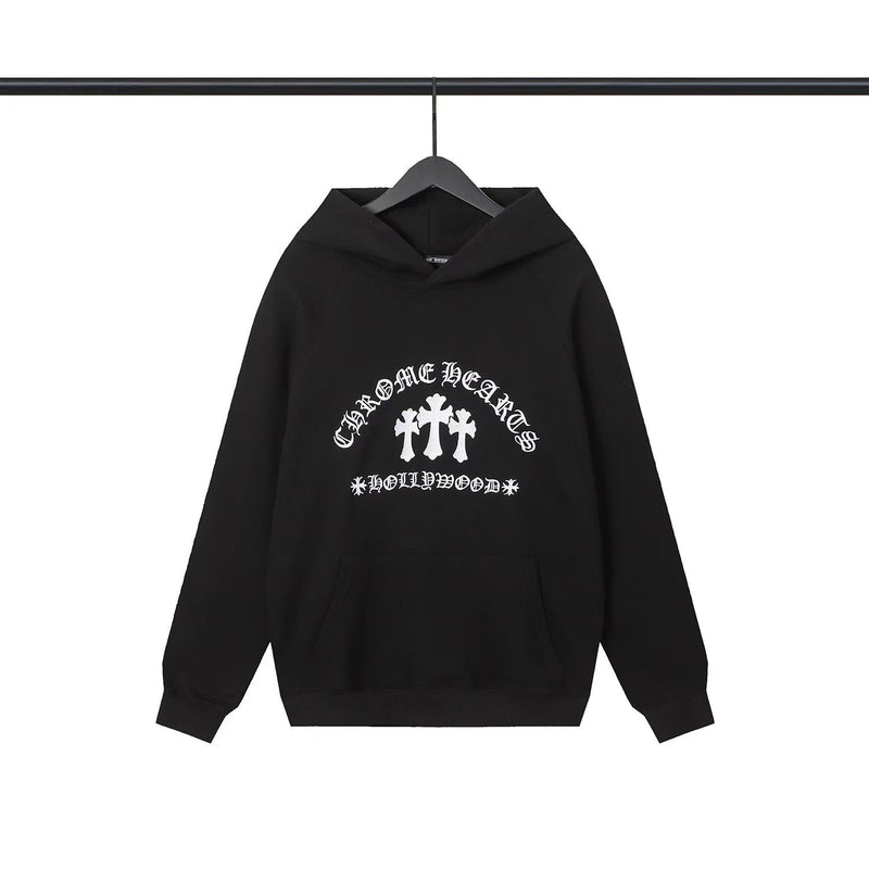 CHH Chrome Heart Hoodie Sanskrit embroidered hooded sweater couple