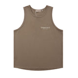 Fog Essentials tank summer FOG letter crew neck vest