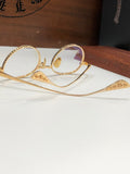 CHH Chrome Hearts Glasses Titanium Frame Glasses Frame Retro Literary Myopia Glasses Frame