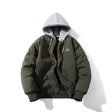Mens Vintage Jackets Jacket Loose Baseball Suit Flight Suit Hooded