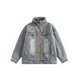 Unisex Coat Loose Winter Couple Winter Denim Jacket