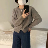 Women Knitted Cardigan Little knit zipper