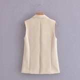 Women Vest Suit Vest Commuter Loose