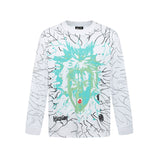 Hellstar long-sleeve T-shirt graffiti portrait print loose version casual long sleeve