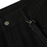 Men Jeans Punk Bandage Button Pocket Overalls