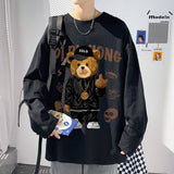 Men T Shirt Teddy Bear Print