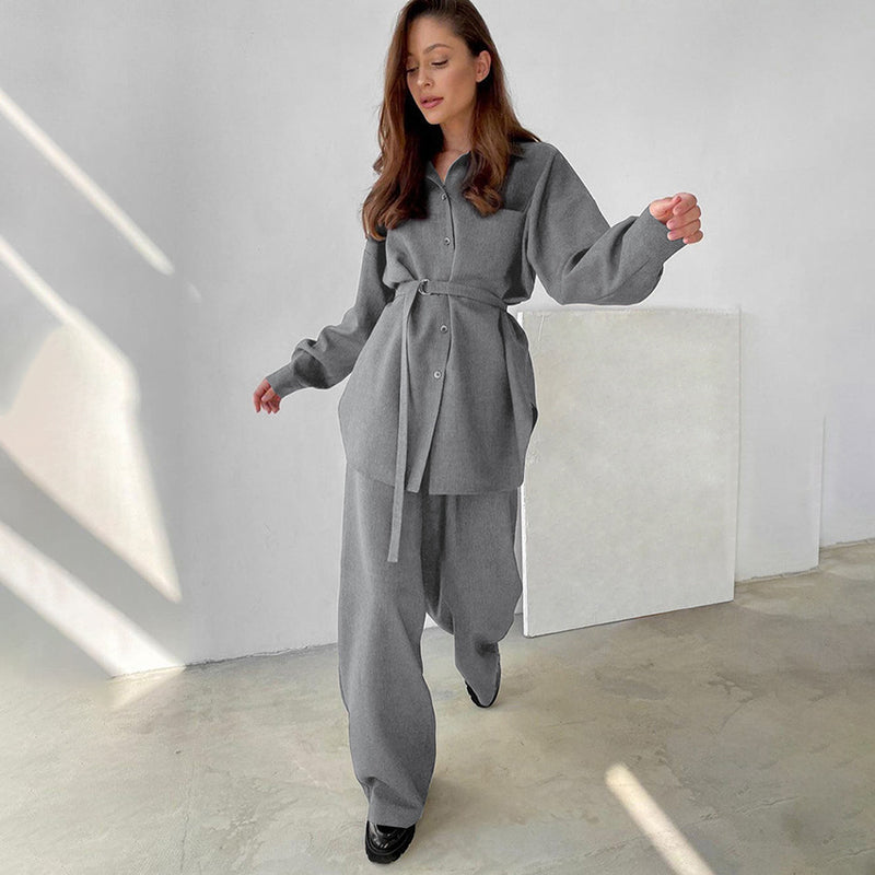 Women Co-Ords Autumn and Winter Suit Long Sleeve Casual