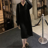 Women Pullover Sweater Knitted Temperament Long Sweater