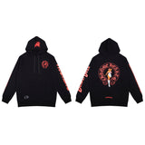 CHH Chrome Heart Hoodie Chrome Hearts Colored Cross Patchwork Sanskrit Graffiti Hooded Sweater