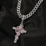Jewelry Colored Serpentine Cross Pendant Vintage Crosses Spectrum