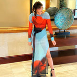 Women Dress Summer Fashion Sexy Mesh Dress
