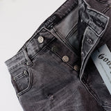 Godspeed Jeans Spring and Autumn GOD Letter Pattern Jeans