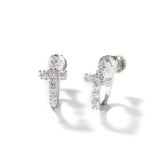 Earrings Zircon Cross Earrings
