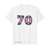 Inspired by Queen's Platinum Jubilee 2022 Elizabeth 70 Years T-shirt Printed round Neck Short Sleeve