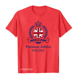 Inspired by Queen's Platinum Jubilee 2022 Elizabeth 70 Years T-shirt Printed round Neck Short Sleeve T-shirt