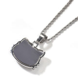 Jewelry Cute Cartoon Cat Zircon Pendant Gold Hip Hop St. Valentine's Hello Katie Spectrum Animal
