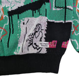 GUILTYPARTIES TIGER Sweater 23ssBASQUIAT V-neck knitted cardigan