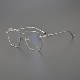 CHH Chrome Hearts Glasses Versatile Titanium Frame Ultra Light Box Glasses Frame