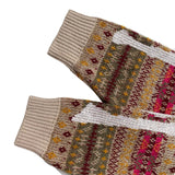 Kapital Sweater Kapital Vintage Pingtian Hehong Bone Skeleton round Neck Ethnic Style Vintage Sweater Pullover Sweater