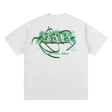 Unisex T Shirt Vintage Print Short Sleeve T Loose