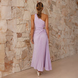 Women Dress Fashionable Slim-Fit Hollow-out Pleated Dress