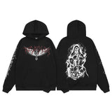 HS Hoodie Lightning Wings Printing Skull