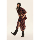 Unisex Shirt Loose Plaid Shirt Coat