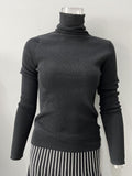 Women Work Business Casual Sweaters Wool Stretch Slim Knit Sweater