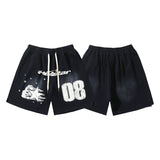 Hellstar T Shirts & Shorts Summer Loose Wash Short Sleeve T-Shirt