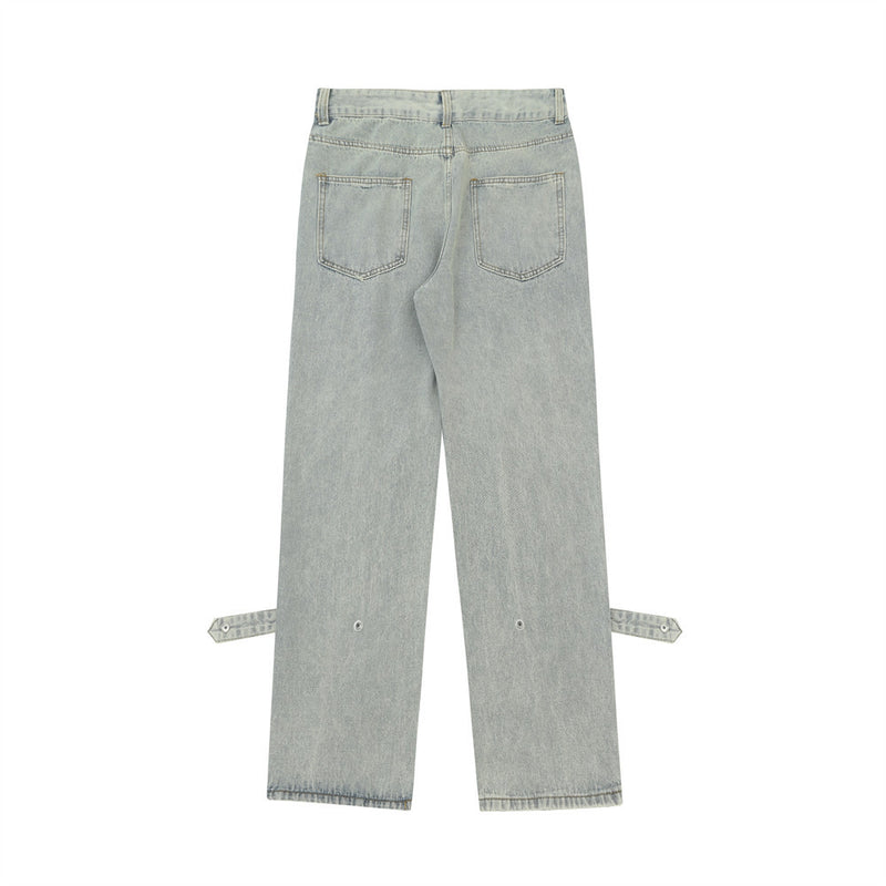 Men Jeans Loose Old Casual