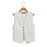 Women Vest Casual Fashion Set