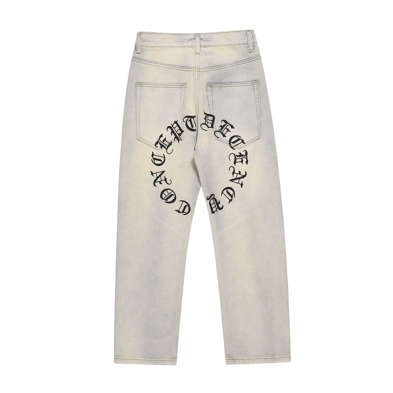 Men Jeans Casual Make Old Ripped