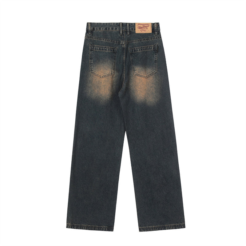 Men Jeans Retro Loose Casual Pants