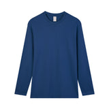 Pure Cotton Round Neck Long-sleeved T-shirt