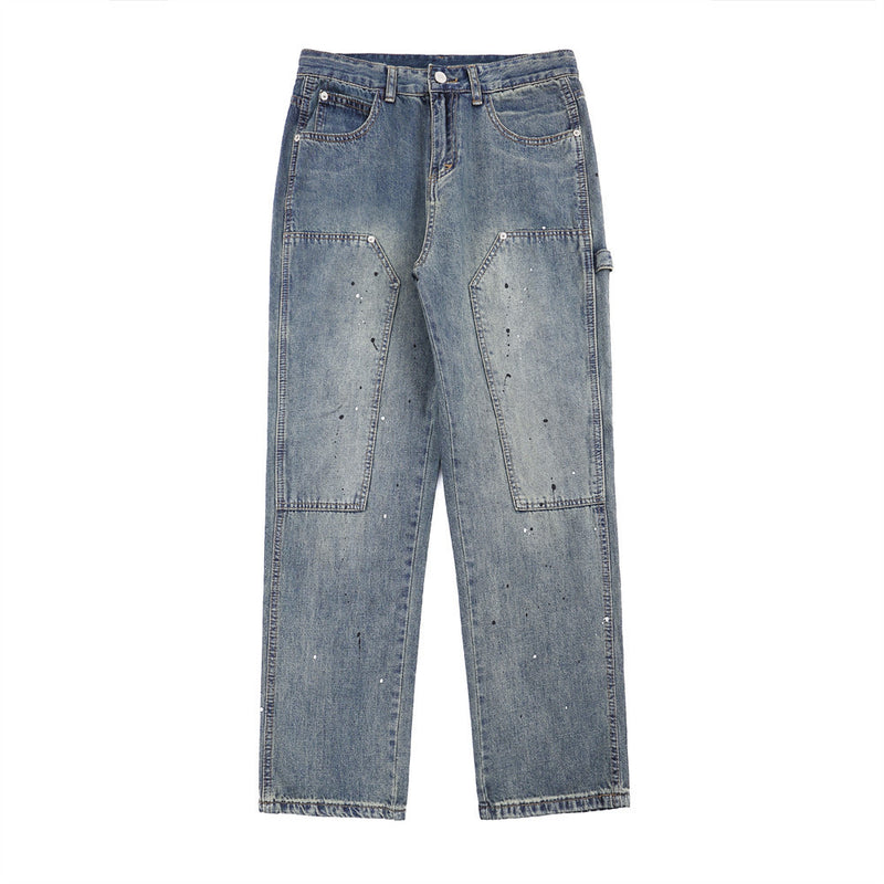 Men Jeans Retro Easy Matching Loose