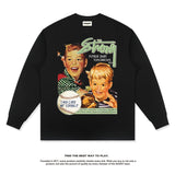 Unisex Long Sleeve Shirt Autumn and Winter Long Sleeve T-Shirt Loose