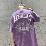 Men T Shirt Oversize Distressed Fashion Brand Short Sleeve
