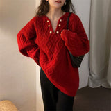Women Pullover Sweater Temperament Loose Pullover