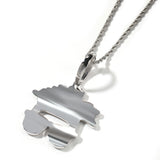 Jewelry Hip Hop Diamond Necklace Trendy Glasses Pendant Spectrum