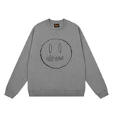 Drew House Sweatshirts Unisex Sketch Smiley Face Crew Neck Sweater