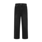 Men Jeans Multi-Pocket Jeans Loose Cardigan with Buttons