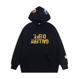 Gallery Dept Hoodie Embroidery Letter Inverted Print Hooded Sweater