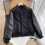 Women Cotton Coat Baseball Uniform Couple Casual