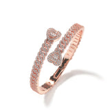 Bracelet Love Cuban Bracelet Copper Zircon Spectrum St. Valentine's